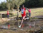 Tadele Geremew (Elswick) powers his way through the water to finish 2nd in the Sherman Cup, Hedley Farm, Tanfield,  County Durham.